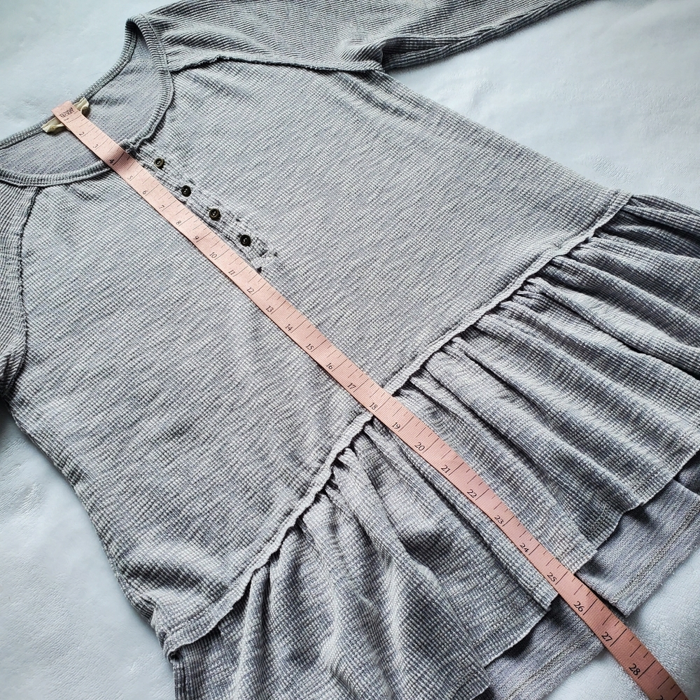 Promesa Ribbed Ruffle Knit Top Size S - Picture 4 of 6